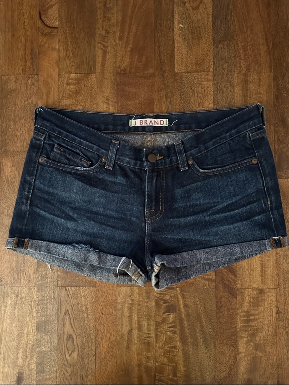 [J Brand] Indigo Roll-Cuff Denim Shorts